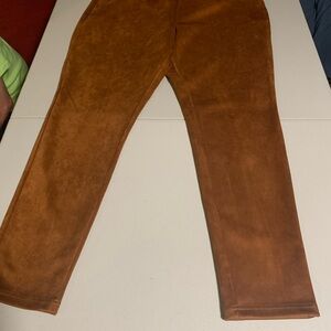 Cato Rich Brown Suede Trousers